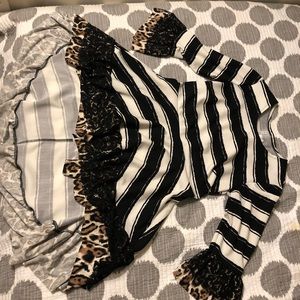 Black, white, & Leopard